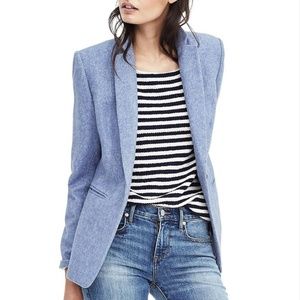 Banana Republic Light Blue Wool Blazer